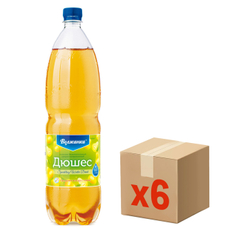 Напиток Волжанка Дюшес газированный, 1.5л x 6 шт
