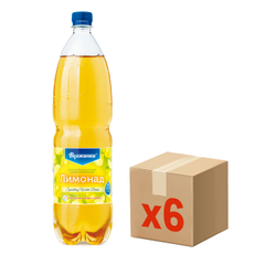 Напиток Волжанка Лимонад газированный, 1.5л x 6 шт