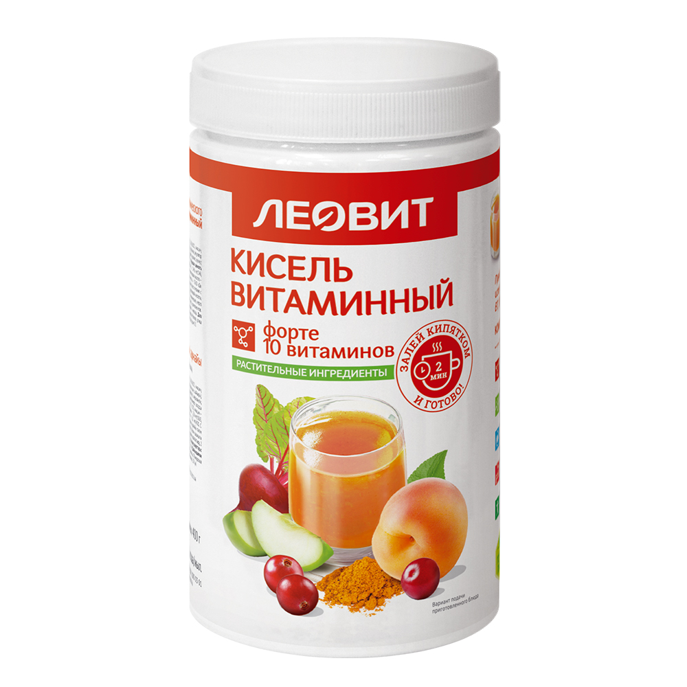Изображение товара Кисель Леовит Форте витаминный, 400г