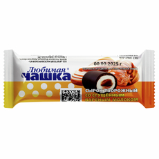 Сырок творожный глазированный Любимая чашка с вареным сгущенным молоком 18%, 40г