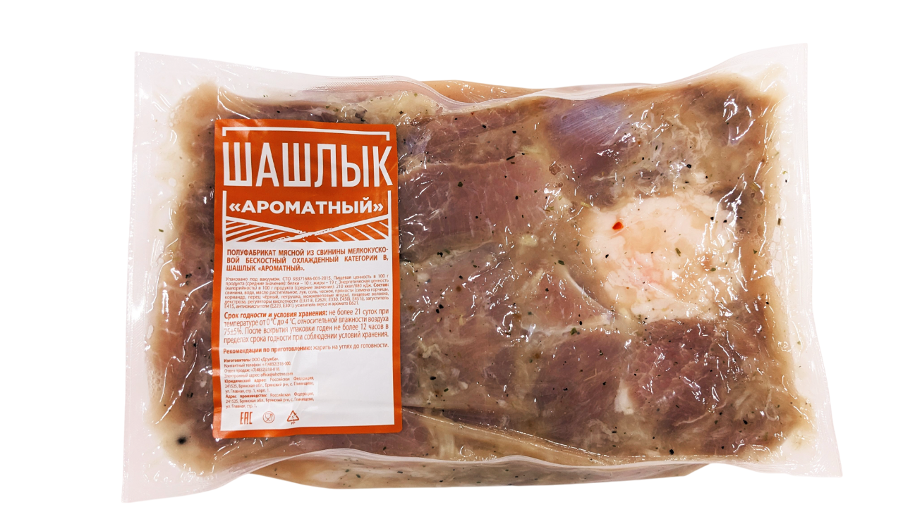 Шашлык Охотно Ароматный охлажденный, ~1.9кг