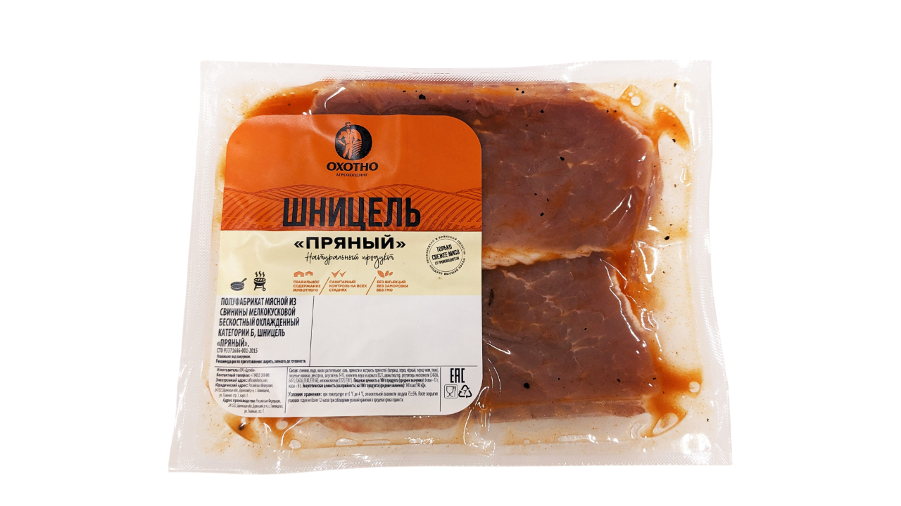 Шницель Охотно пряный охлажденный, 400г