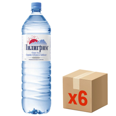 Вода Пилигрим питьевая негазированная, 1.5л x 6 шт