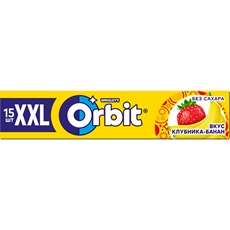 Жевательная резинка Orbit XXL клубника-банан, 20г