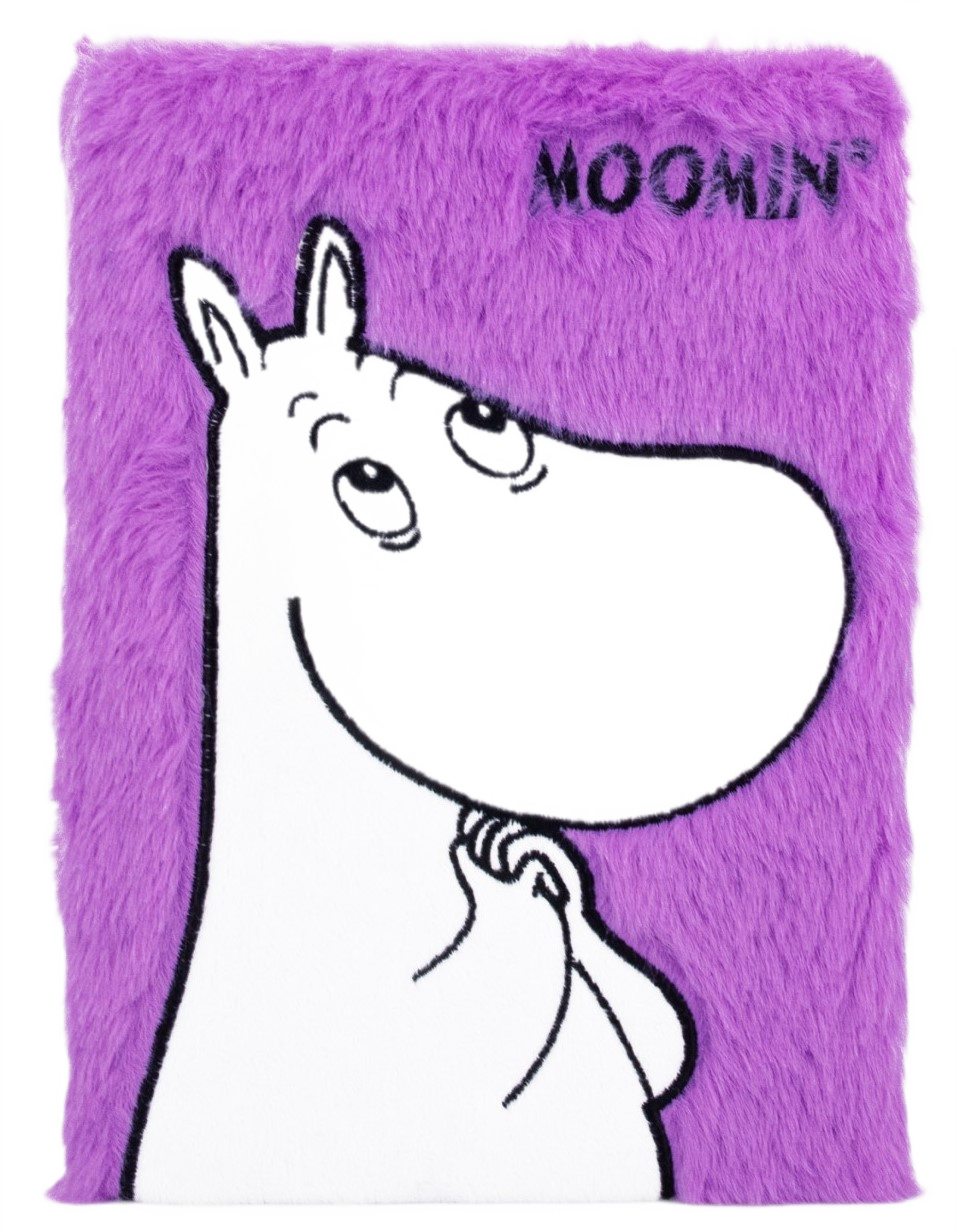 Изображение товара Блокнот Moomin меховой А5 80 листов с ярким дизайном и фактурной обложкой