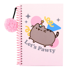 Набор Pusheen блокнот на спирали А5 + наклейки, 48л