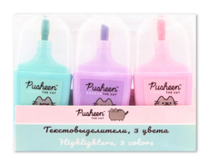 Набор текстовыделителей Pusheen мини 3 цвета, 3шт