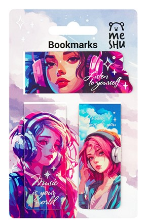 Изображение товара Закладки для книг Meshu Anime магнитные, 3шт