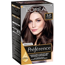 Краска для волос L'Oreal Preference 5.21 Нотр-Дам, 243мл