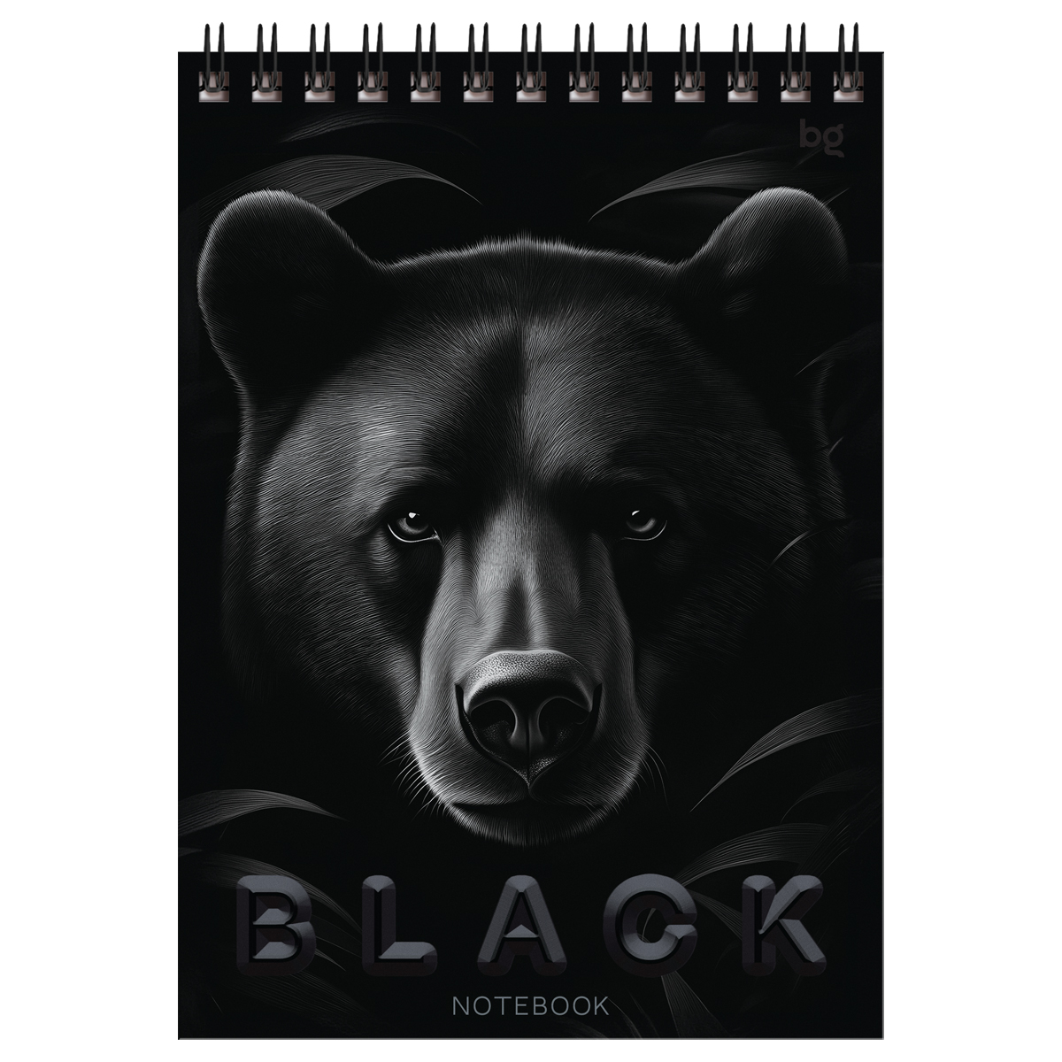 Изображение товара Блокнот BG Just Black на гребне А5, 40л