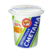 Сметана Маслозавод Нытвенский 15%, 300г