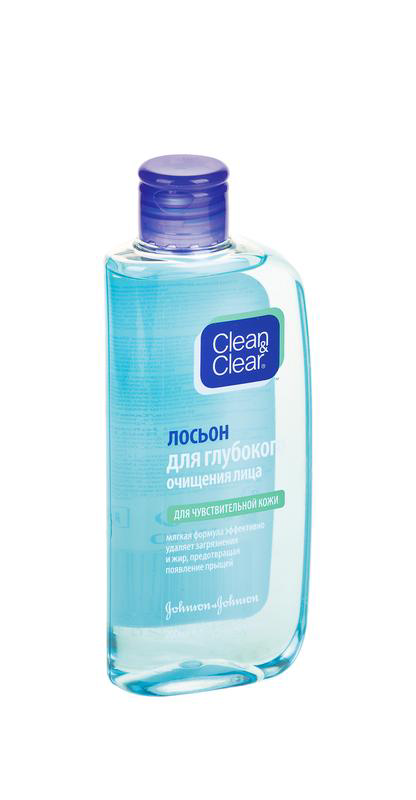 Лосьон для глубокого очищения лица CLEAN and CLEAR для чувствительной ...