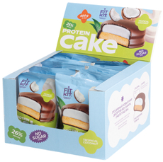 Десерт Fit Kit Protein Cake Тропический кокос, 50г x 10 шт