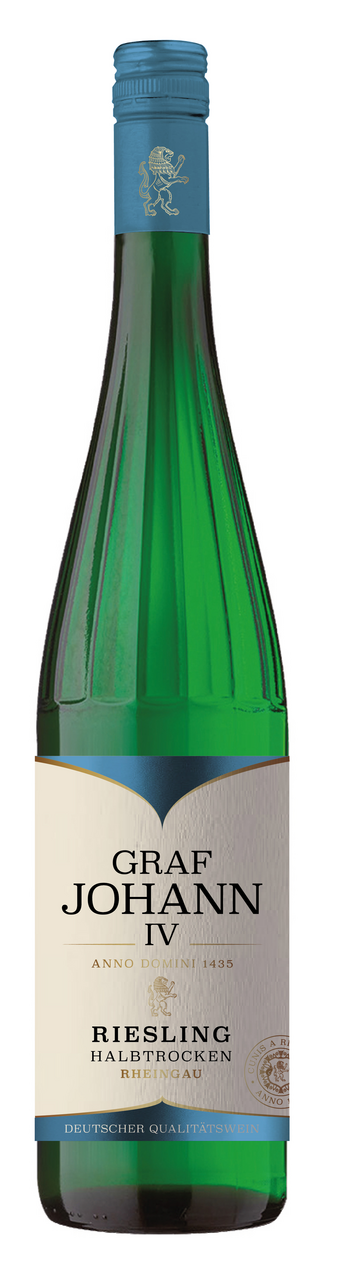 Вино Graf Johann IV Riesling белое полусухое, 0.75л