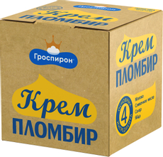 Мороженое пломбир Гроспирон Ванильное 17%, 160г