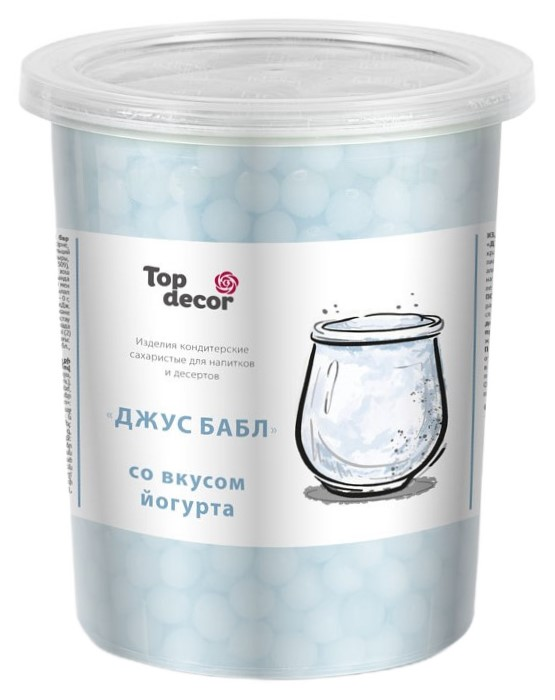 Шарики соковые джус бабл Top Decor йогурт, 1кг