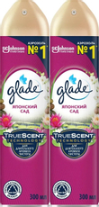 Освежитель воздуха Glade аэрозольный 5 в 1 Японский сад, 300мл x 2 шт
