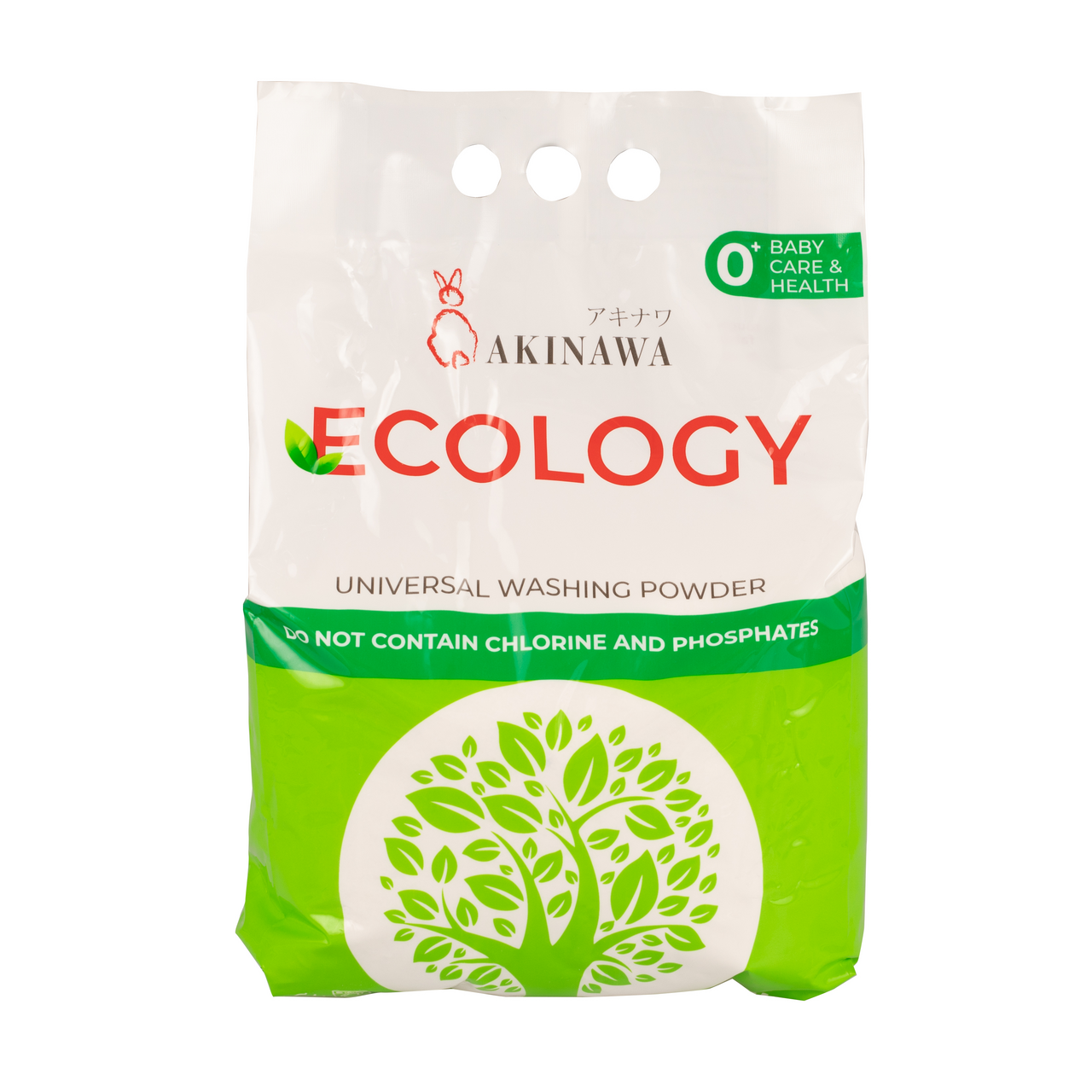 Изображение товара Стиральный порошок Akinawa Ecology 0+, 2.2кг для машинной и ручной стирки