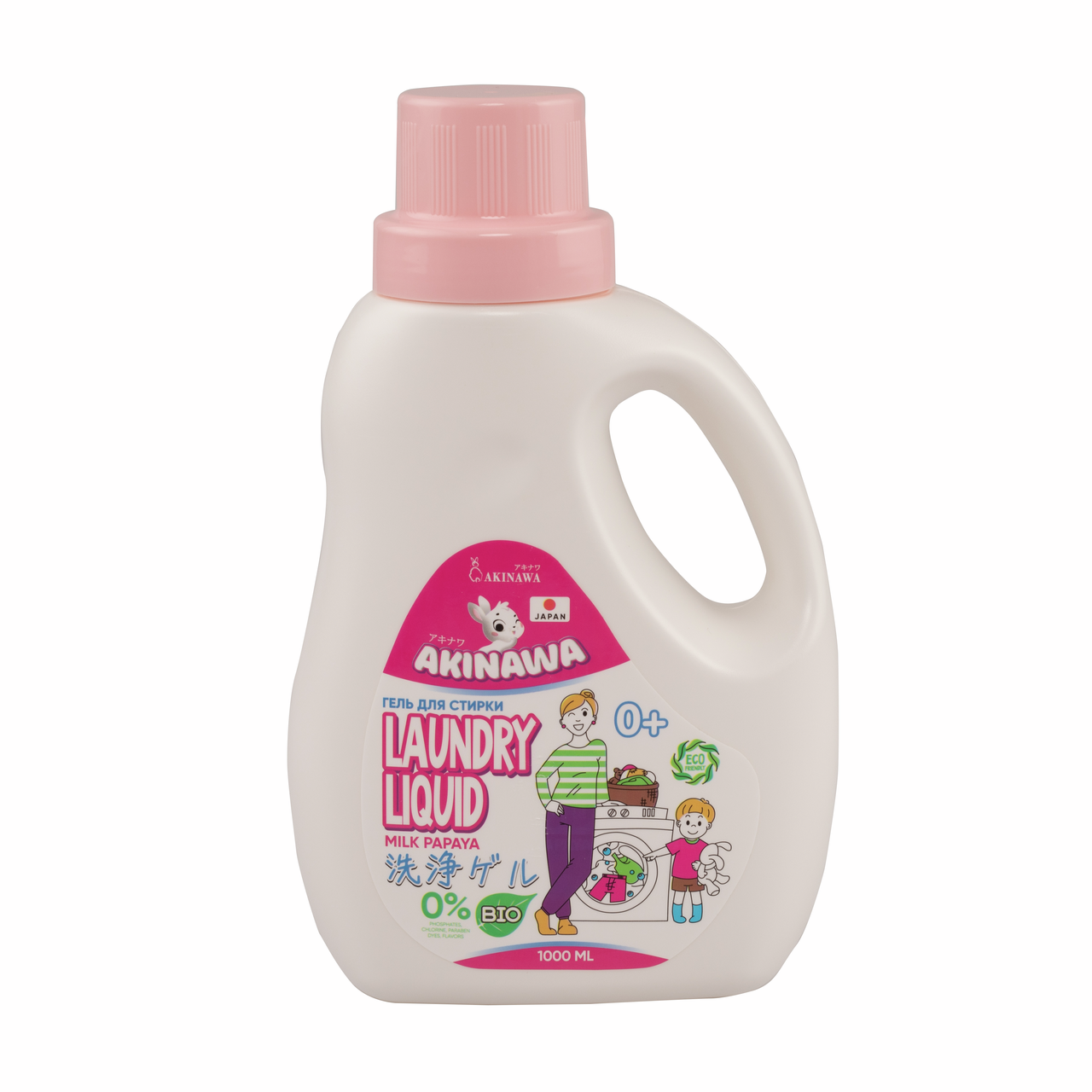 Гель для стирки Akinawa Молочная папайя 0+, 1л
