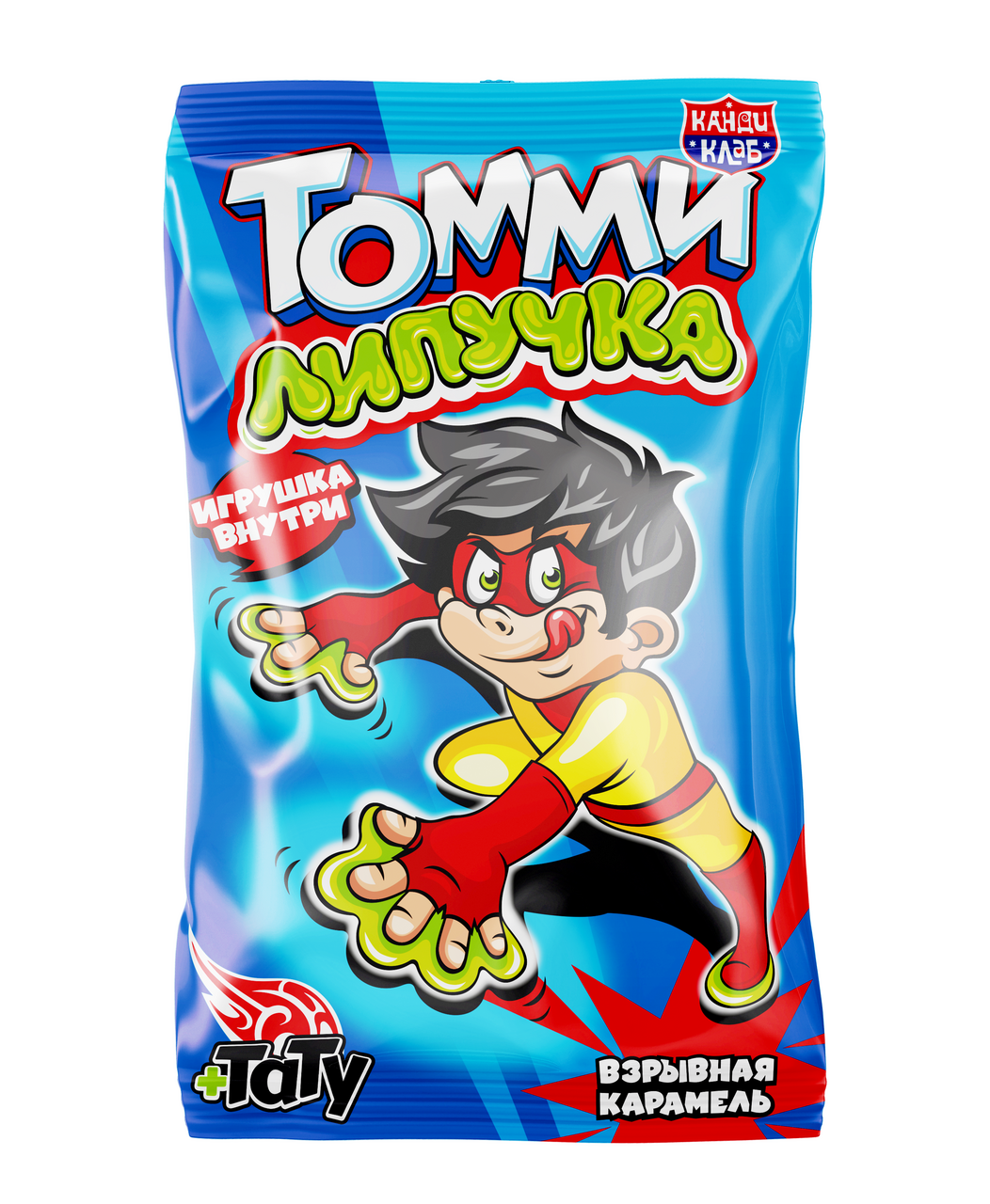Карамель взрывная Канди клаб Томми липучка, 1г