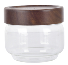 Банка Woody с деревянной крышкой, 380мл