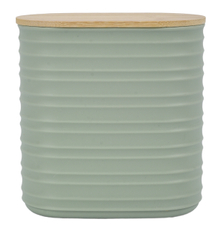 Банка Stripe с бамбуковой крышкой, 1.1л