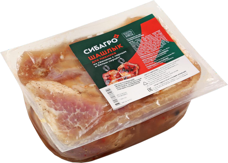 Шашлык свиной Сибагро Для пикника охлажденный, 1кг