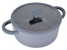 Кастрюля Matt Grey с крышкой 2.5л, 20см