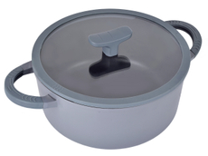 Кастрюля Matt Grey с крышкой 4.2л, 24см