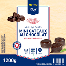 METRO Chef Фондан мини шоколадный замороженный 1.2кг, 40шт
