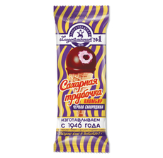 Мороженое пломбир Хладокомбинат №1 с черносмородиновым наполнителем в вафельном рожке, 70г