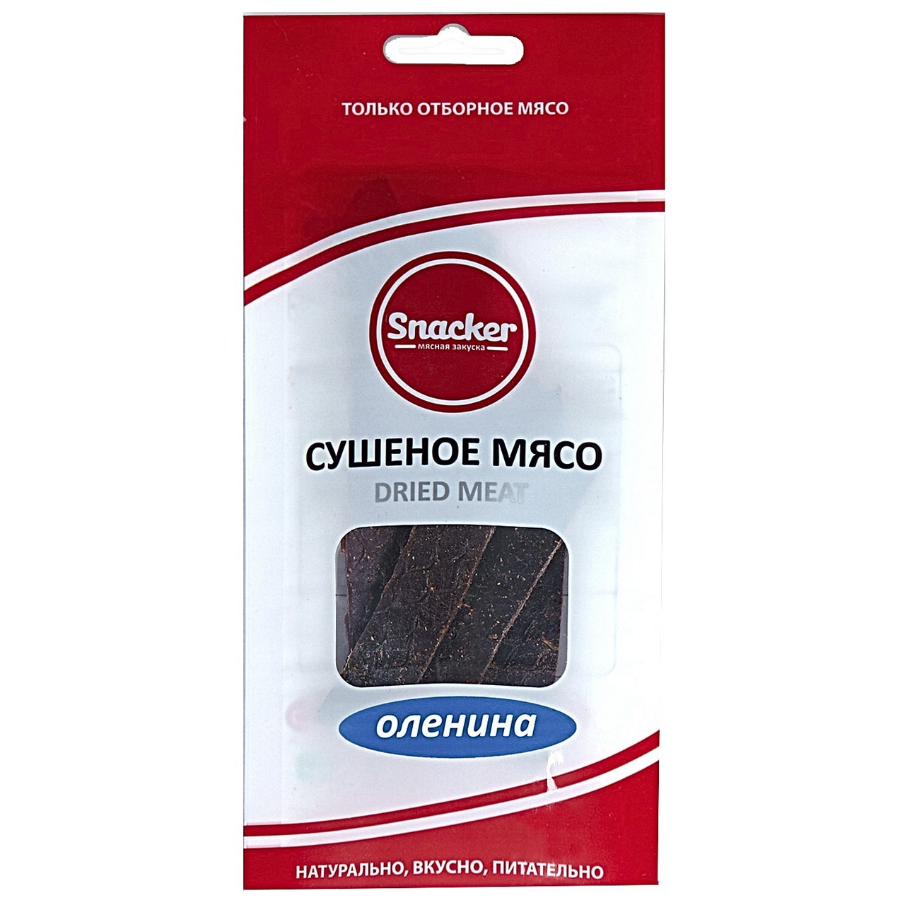 Оленина Snacker сушеная, 50г