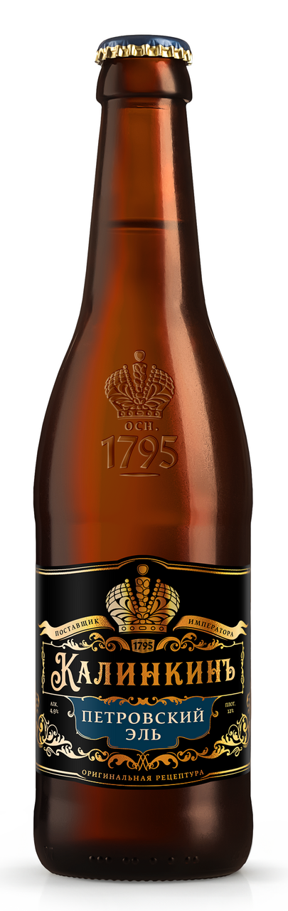 Изображение товара Пиво Калинкинъ Петровский эль светлое, 0.4л