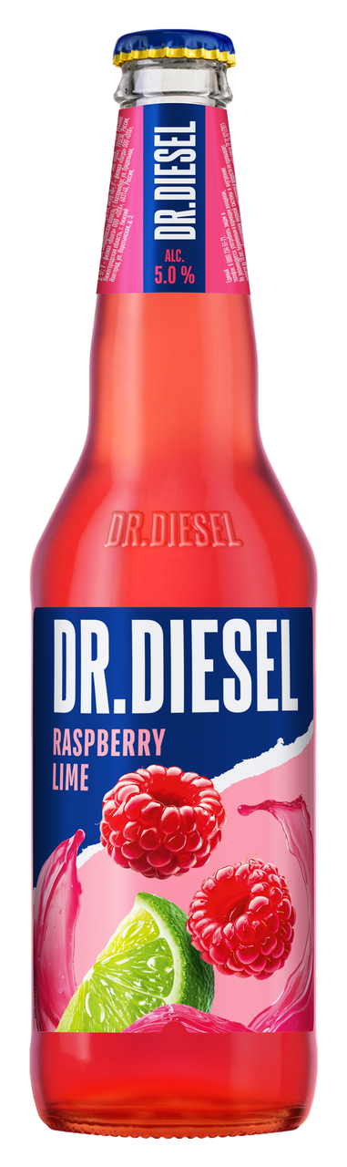 Изображение товара Напиток пивной Doctor Diesel малина-лайм, 0.4л
