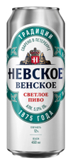 Пиво Невское Венское светлое, 0.45л