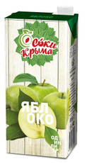 Сок Соки Крыма Яблочный прямой отжим, 1л