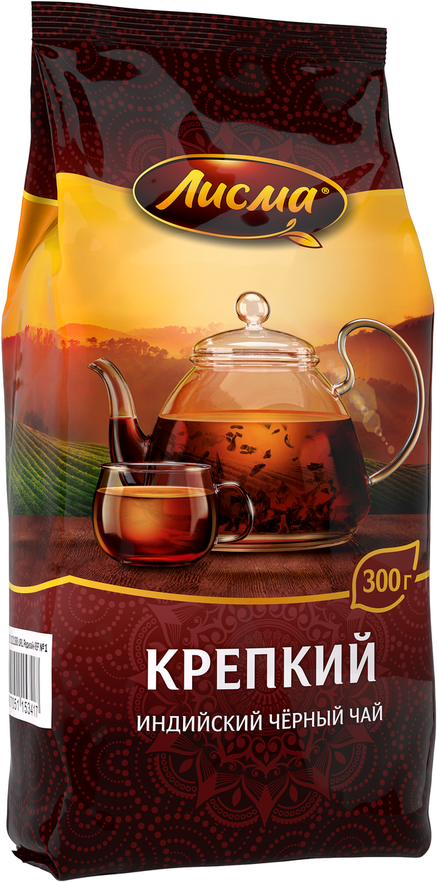 Изображение товара Чай черный Лисма крепкий листовой, 300г