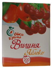 Нектар Соки Крыма Яблочно-Вишневый, 200мл