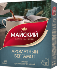 Чай Майский ароматный бергамот (1.5г x 100шт), 150г