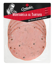 Колбаса Cortador Мортаделла Эль Тартюфо вареная нарезка, 170г