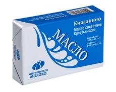 Масло сливочное Княгинино Крестьянское 72.5%, 180г