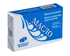 Масло сливочное Княгининское молоко Крестьянское ГОСТ 72.5%, 180г