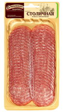 Колбаса Егорьевская фабрика Столичная сырокопченая нарезка, 100г