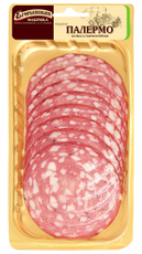 Колбаса Егорьевская фабрика Палермо сырокопченая нарезка, 100г