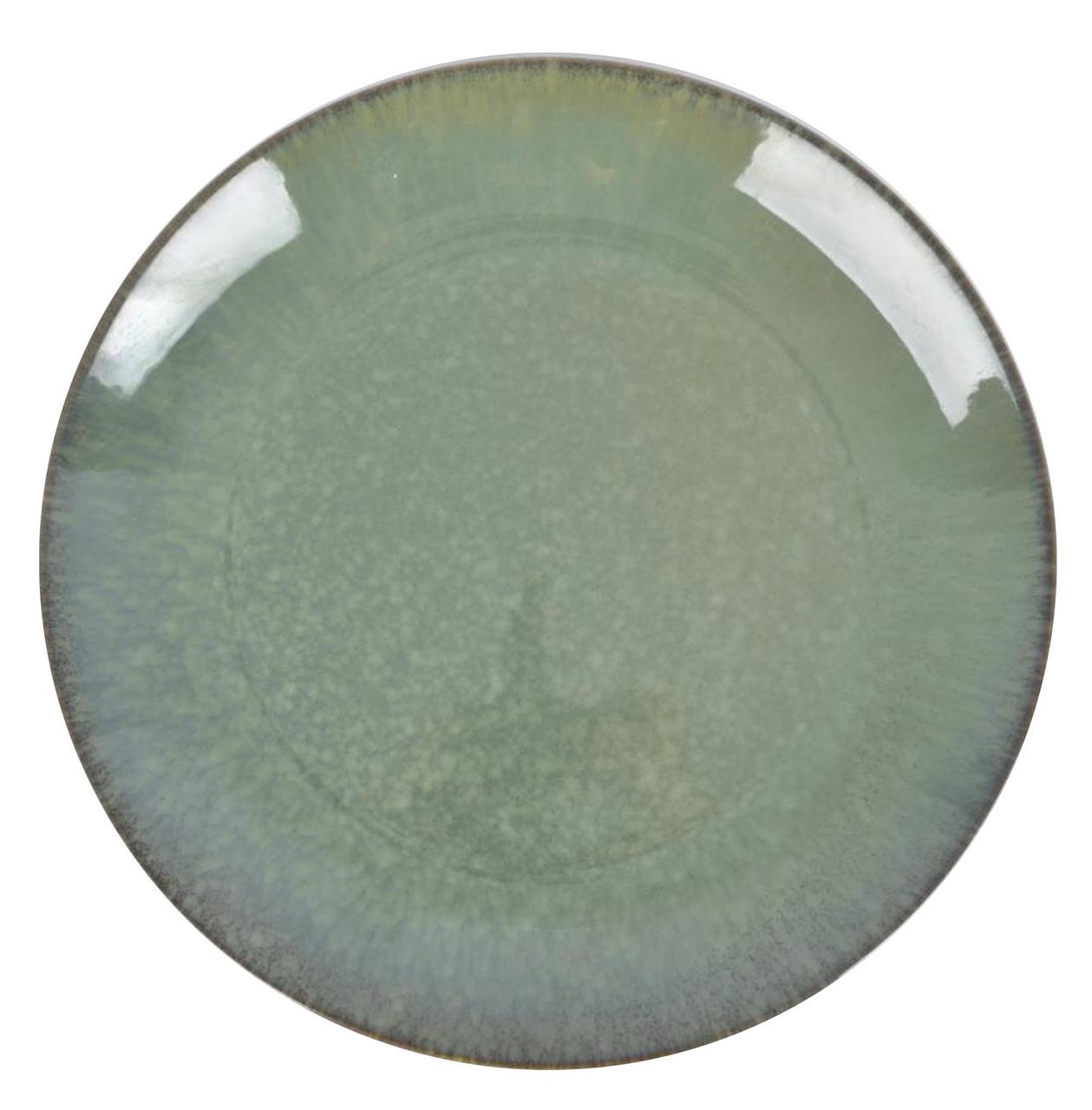 Изображение товара Обеденная тарелка Malachite 27 см из керамики с реактивной глазурью