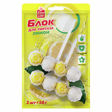 Fine Life Блок для унитаза Лимон, 50г х 2 шт