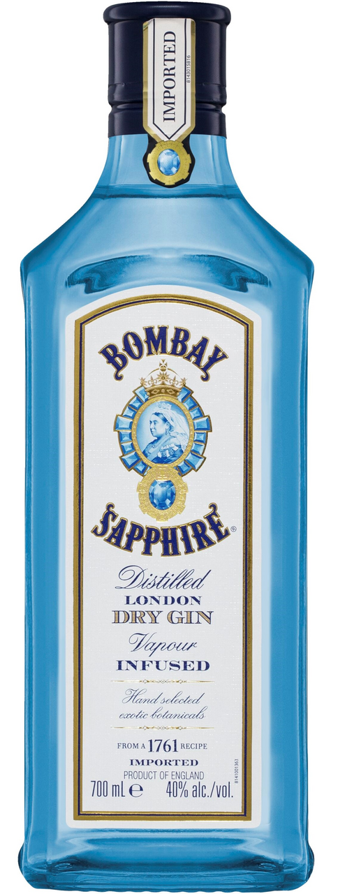 Изображение товара Джин Bombay Sapphire сухой, 0.7л