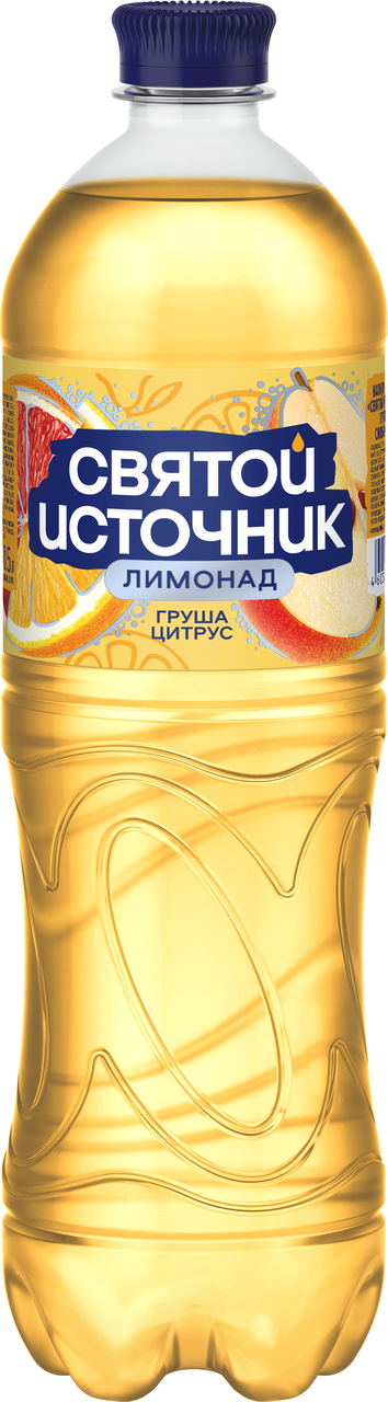 Изображение товара Напиток Святой Источник Лимонад груша-цитрус газированный, 1л