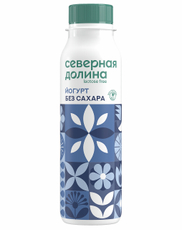 Йогурт питьевой Северная долина безлактозный без сахара 2.5%, 260г