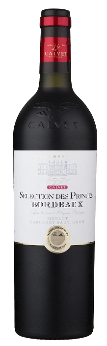 Изображение товара Вино Calvet Selection des Princes Bordeaux красное сухое, 0.75л
